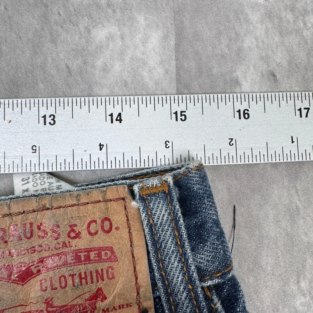 Vintage Levi's 517 Jeans Men 31x34 Blue Faded Bootcut Western Cowboy Denim